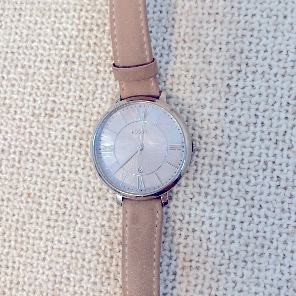 Fossil Women’s Watch with Pearl Face